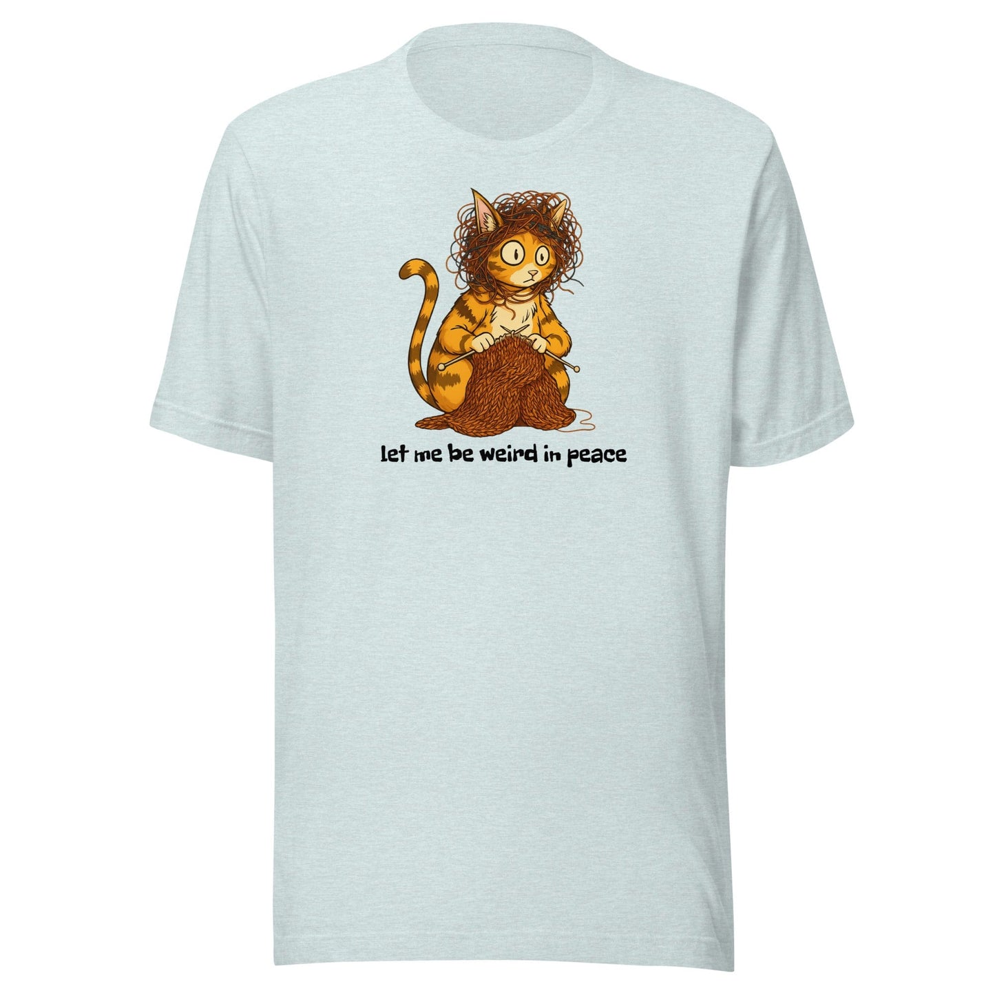 Be Weird in Peace T-Shirt Ice Blue / XS