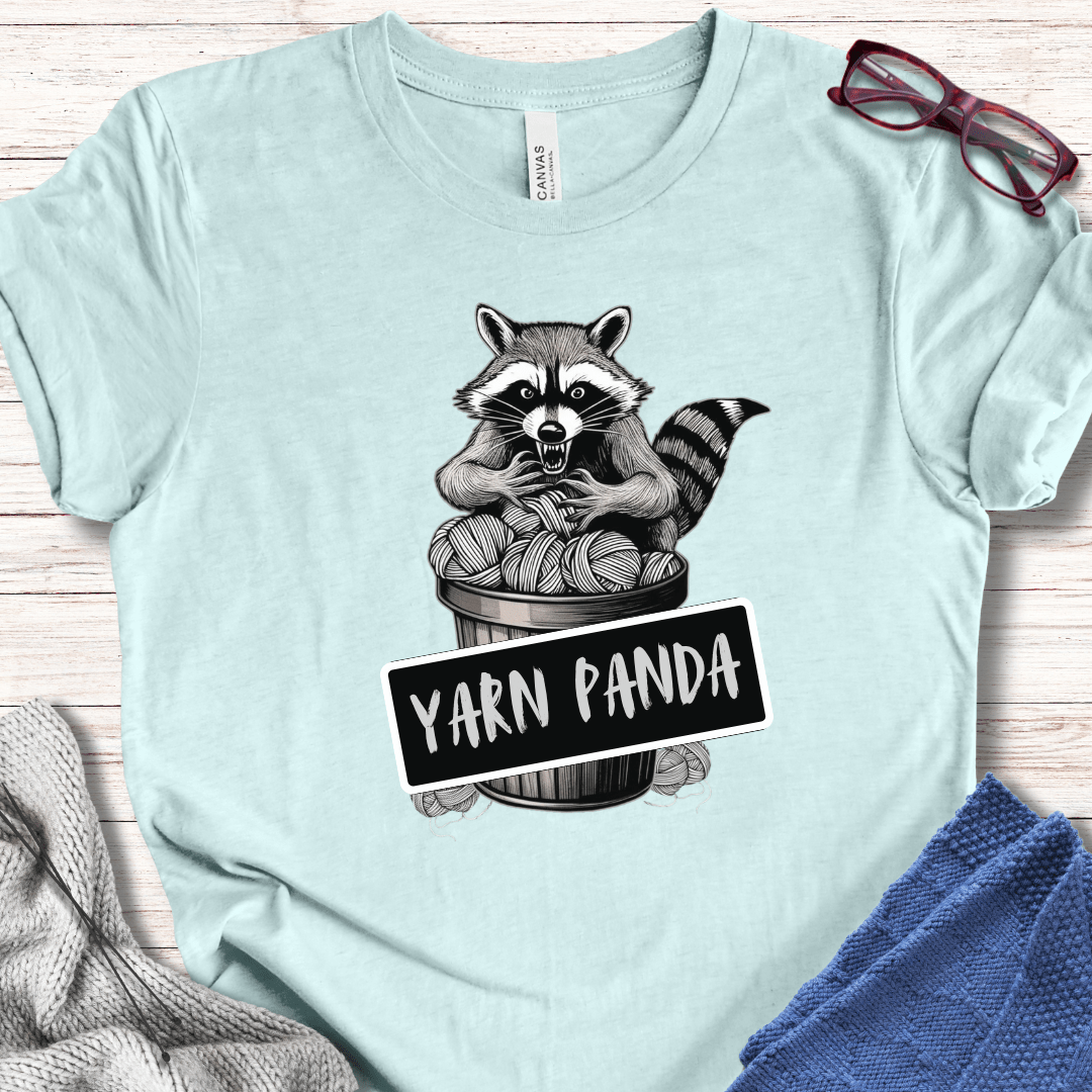 Feral Yarn Panda T-Shirt Ice Blue / XS