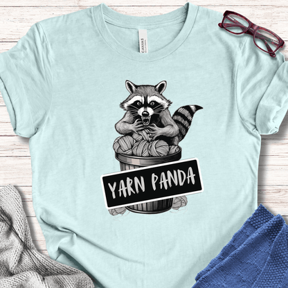 Feral Yarn Panda T-Shirt Ice Blue / XS
