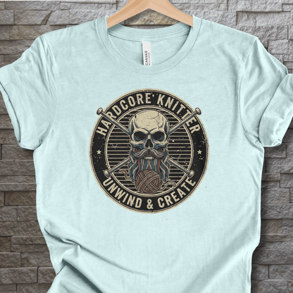 Hardcore Knitter T-Shirt Ice Blue / XS
