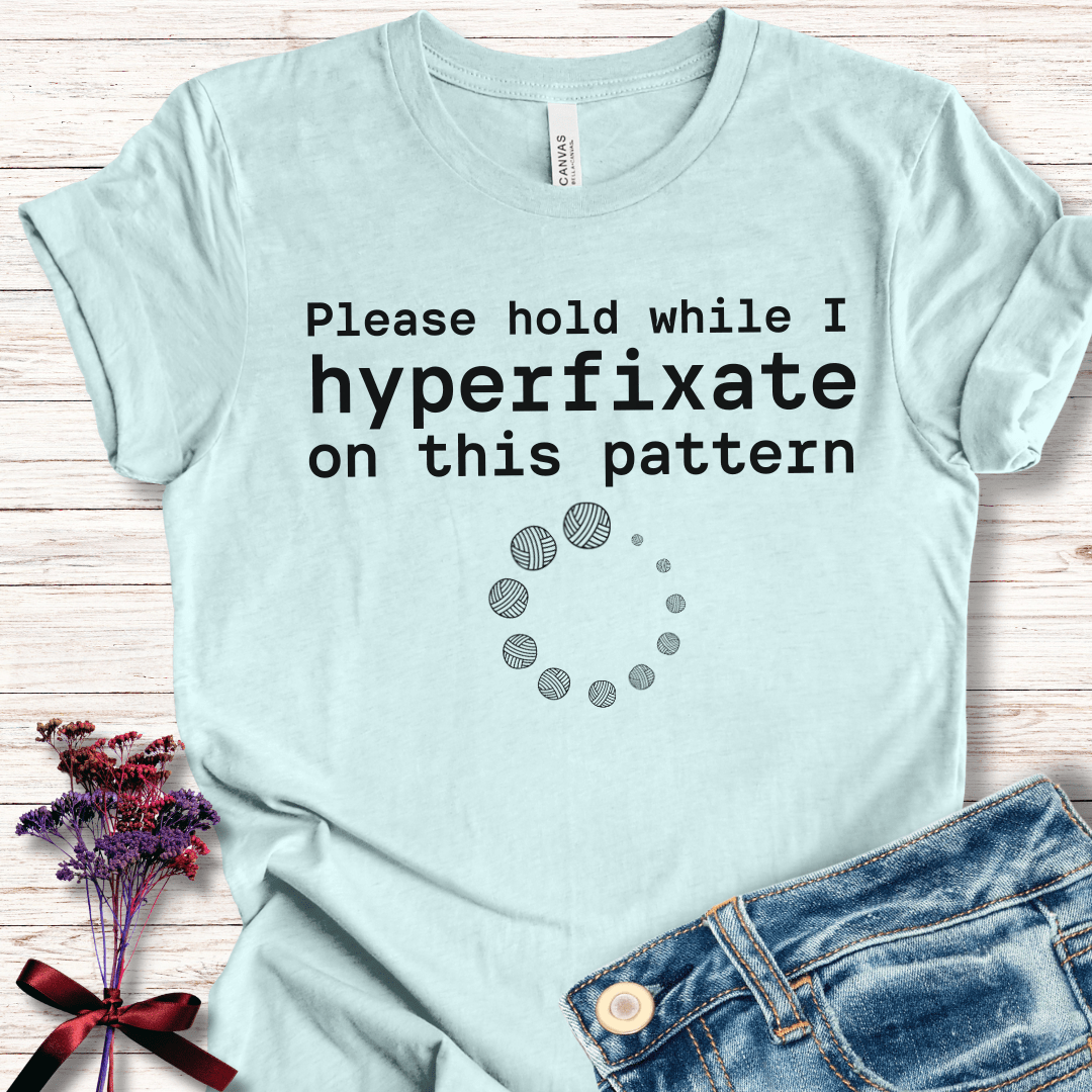 Hyperfixate T-Shirt Ice Blue / XS