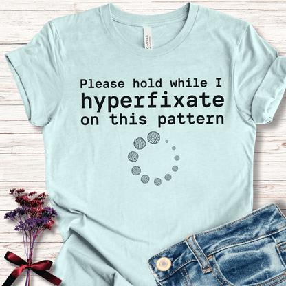 Hyperfixate T-Shirt Ice Blue / XS