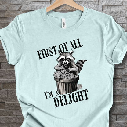 I'm a Delight T-Shirt Ice Blue / XS