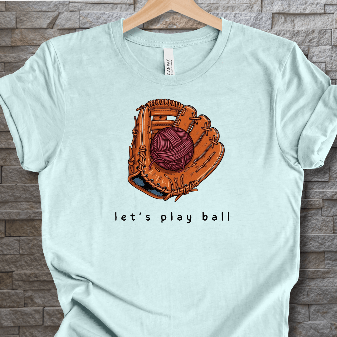 Let's Play Ball T-Shirt Ice Blue / XS