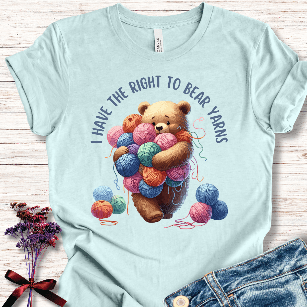 Right to Bear Yarns T-Shirt Ice Blue / XS