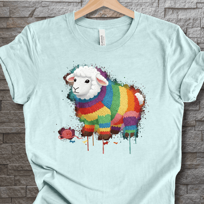 Sheep Dye Splash T-Shirt Ice Blue / XS