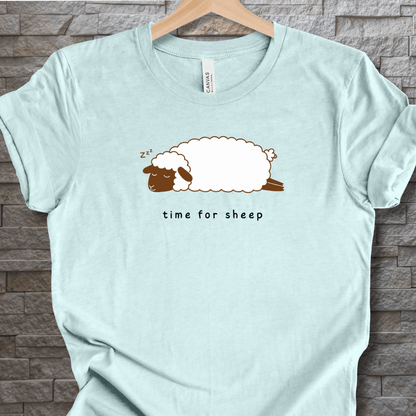 Time for Sheep t-shirt Ice Blue / XS