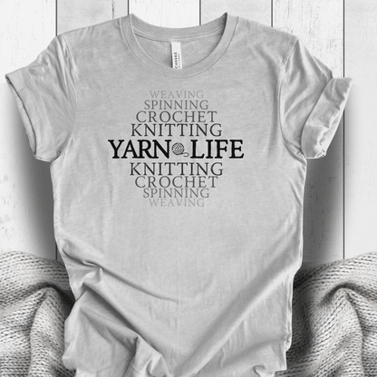 Fading Yarn Life T-Shirt Light Grey / S