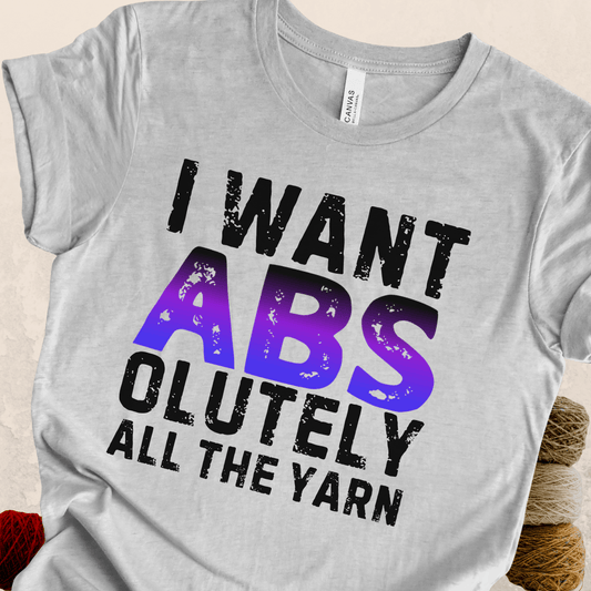 I want Abs T-Shirt Light Grey / S