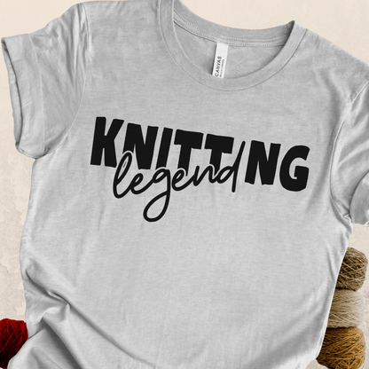 Knitting Legend T-Shirt Light Grey / S