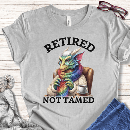 Retired not tamed T-Shirt Light Grey / S