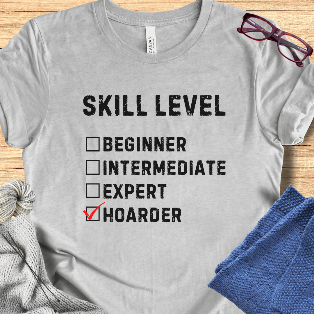 Skill Level: Hoarder T-Shirt Light Grey / S