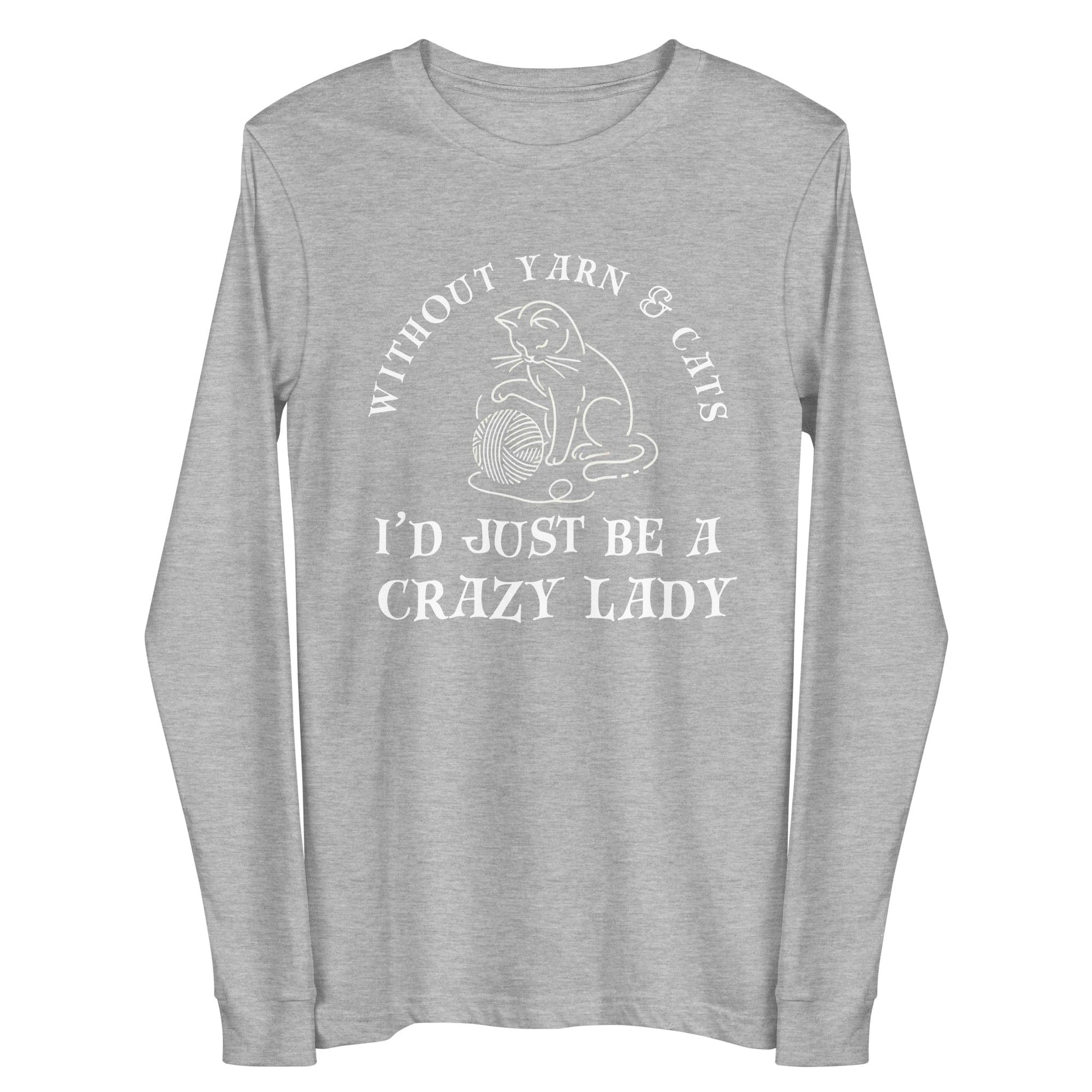 Yarn & Cats Long Sleeve Tee Light Grey / S