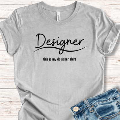 Designer T-Shirt Light Grey / XS