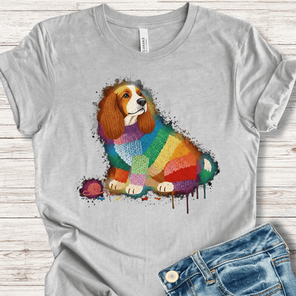 Dog Dye Splash T-Shirt Light Grey / XS