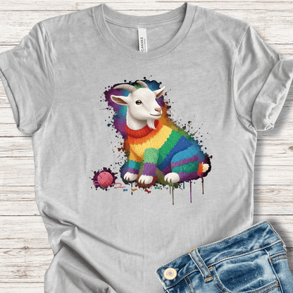 Goat Dye Splash T-Shirt Light Grey / XS