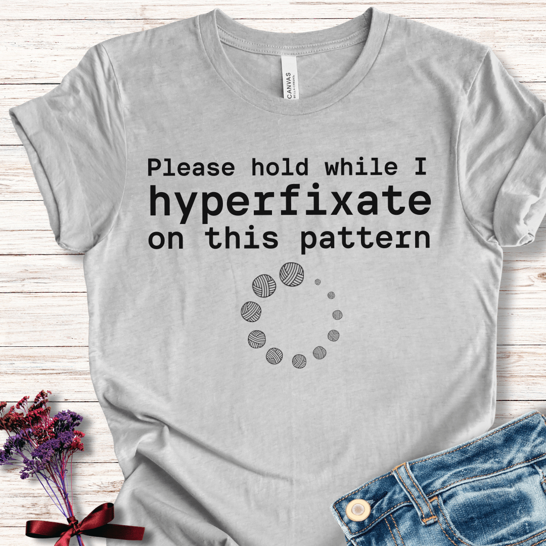 Hyperfixate T-Shirt Light Grey / XS