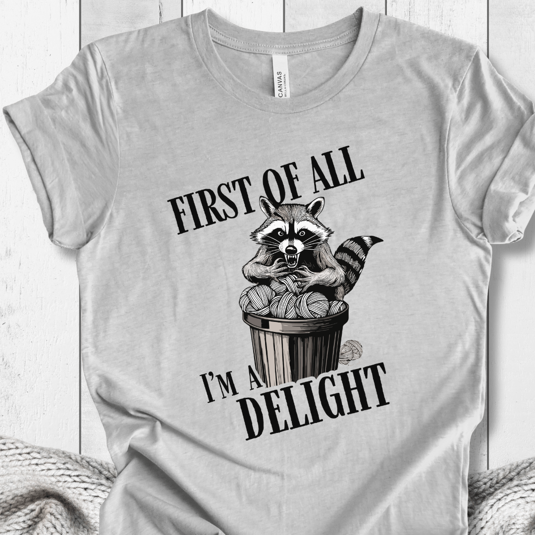 I'm a Delight T-Shirt Light Grey / XS