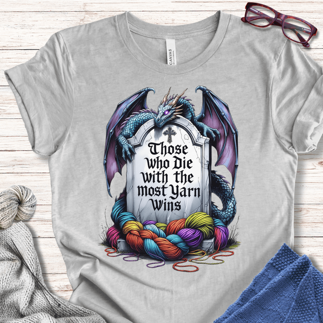 Most Yarn Wins T-Shirt Light Grey / XS