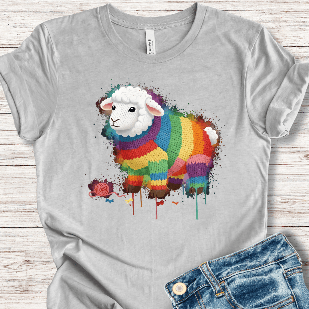 Sheep Dye Splash T-Shirt Light Grey / XS