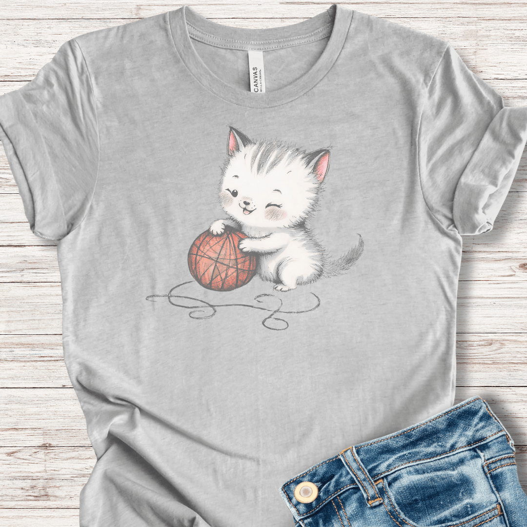 Soft Kitty T-Shirt Light Grey / XS