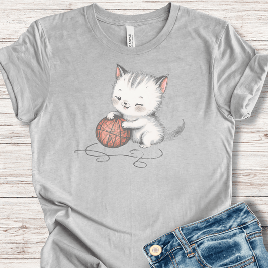 Soft Kitty T-Shirt Light Grey / XS