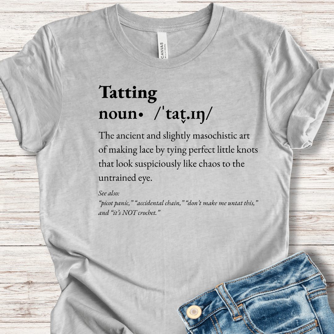 Tatting Definition T-Shirt Light Grey / XS