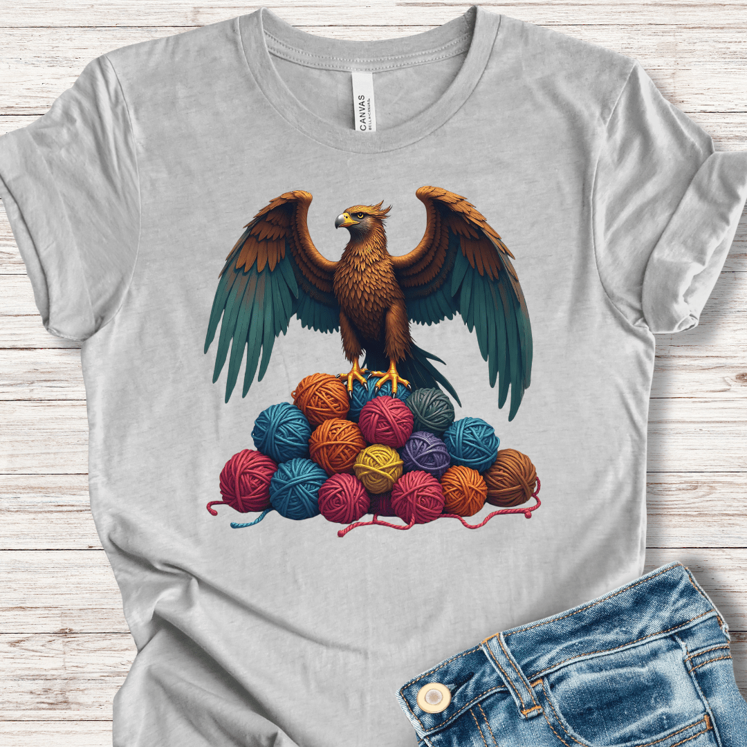 Yarn Guardian Eagle T-Shirt Light Grey / XS
