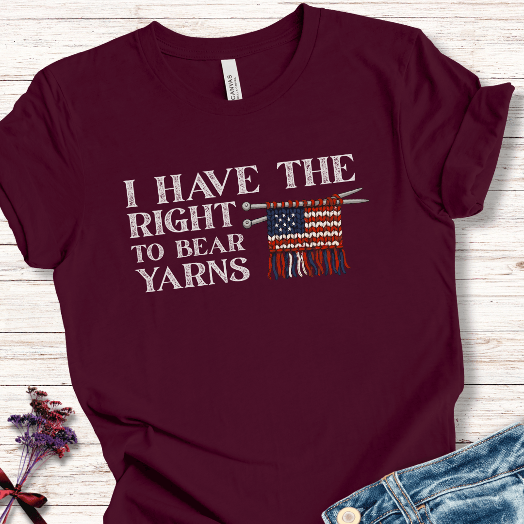 Bear Yarns Flag T-Shirt Maroon / S