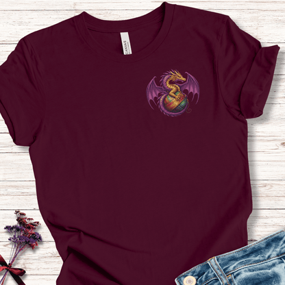 Pocket Dragon T-Shirt Maroon / S