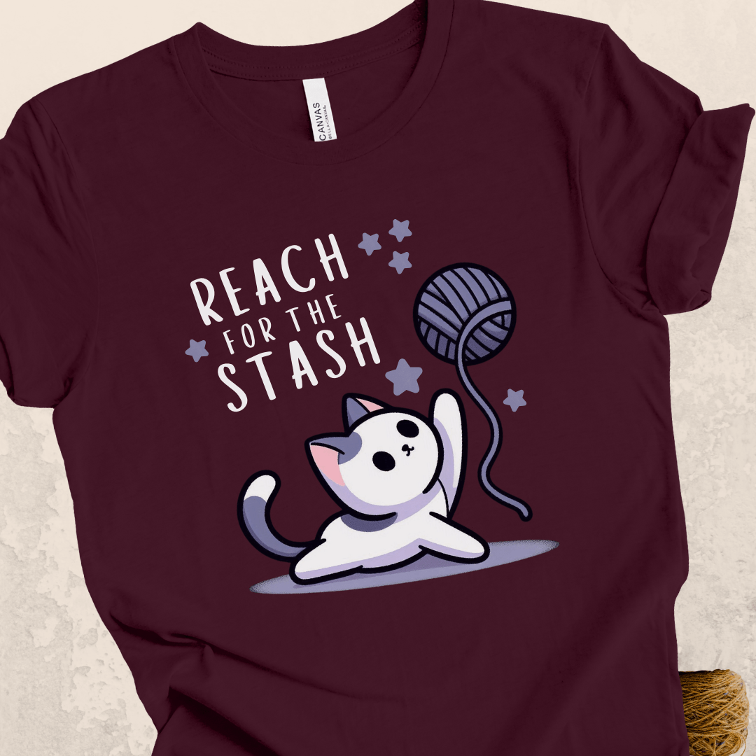 Reach for the Stash T-Shirt Maroon / S