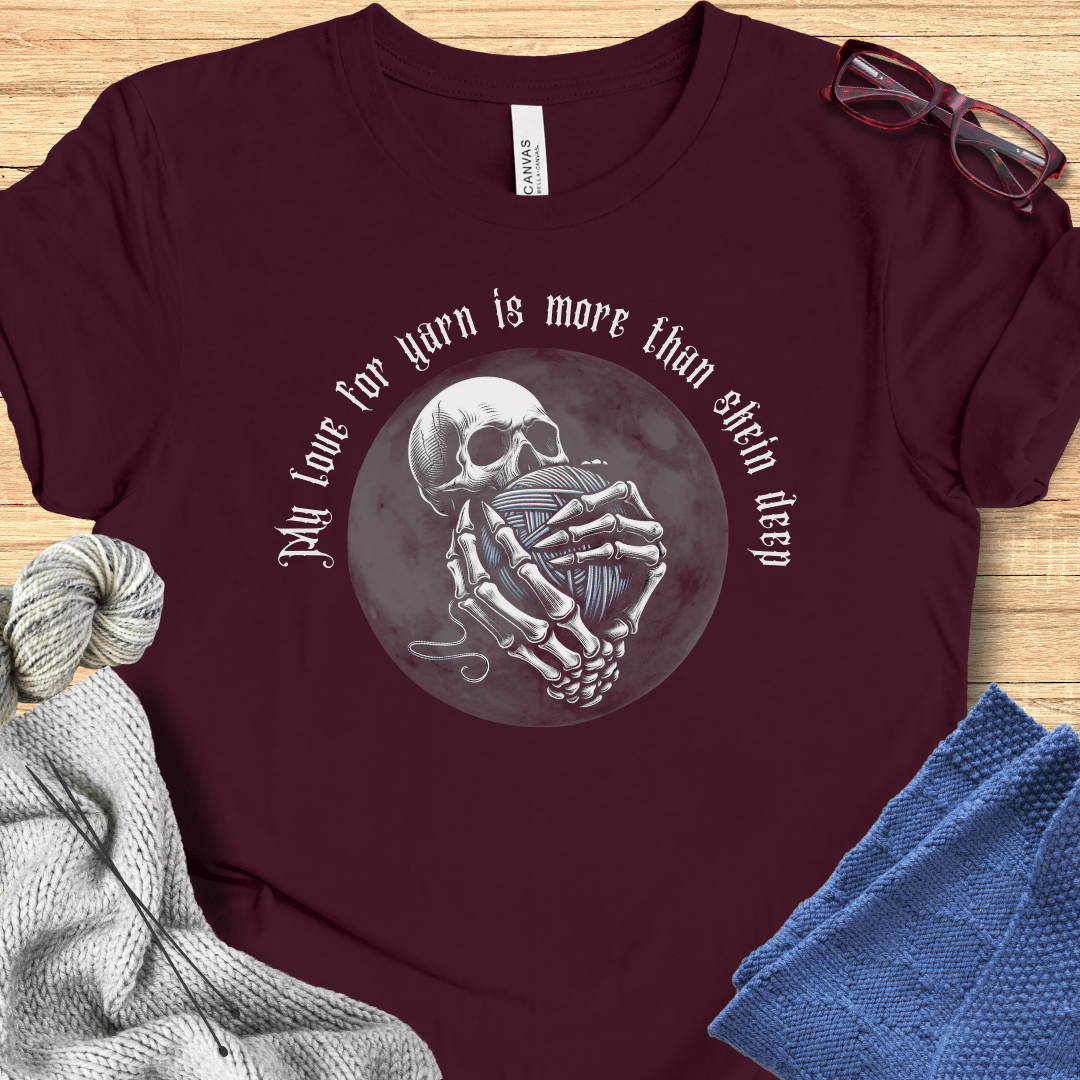 Skein Deep T-Shirt Maroon / S