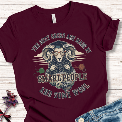 Sock Maker T-Shirt Maroon / S