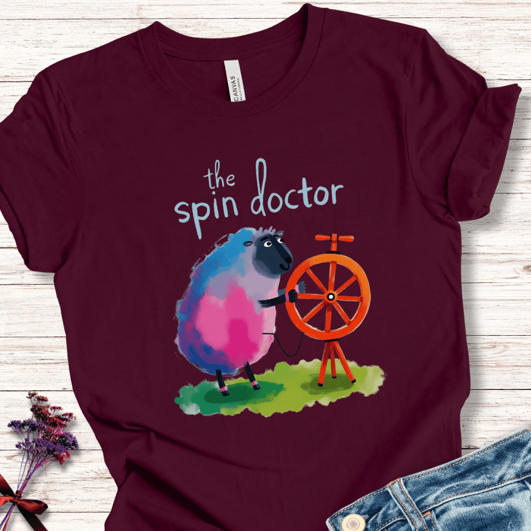 The Spin Doctor T-Shirt Maroon / S