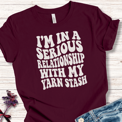 Serious Relationship T-Shirt Maroon / XS
