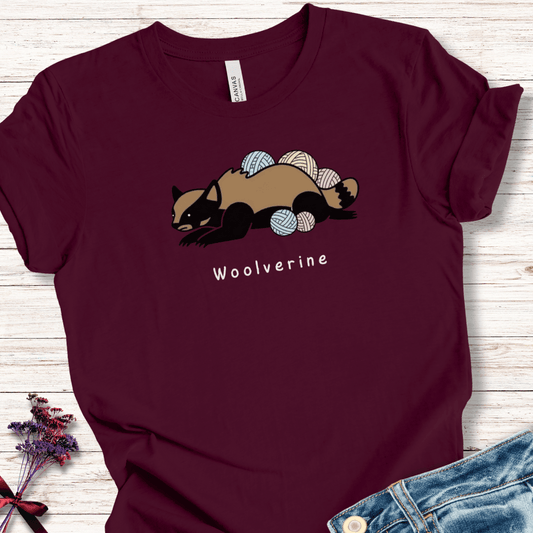 Woolverine t-shirt Maroon / XS