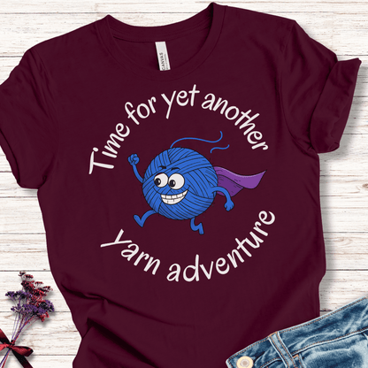 Yarn Adventure T-Shirt Maroon / XS