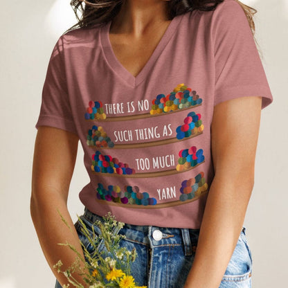 No Such Thing! V-Neck T-Shirt Mauve / S