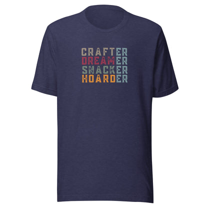 Crafter / Dreamer (no border) T-Shirt Midnight Navy / S