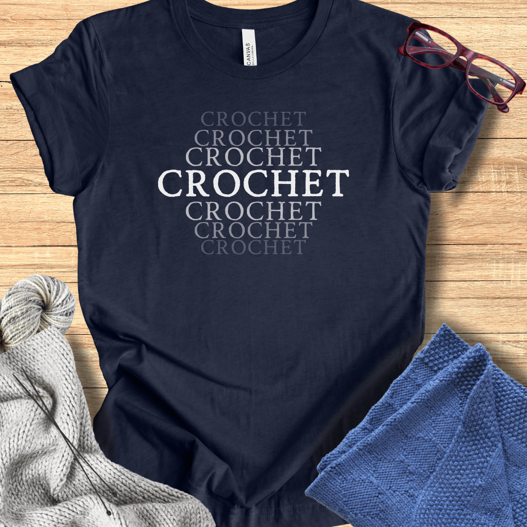 Fading Crochet T-Shirt Midnight Navy / S