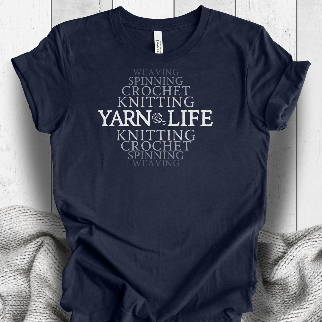 Fading Yarn Life T-Shirt Midnight Navy / S