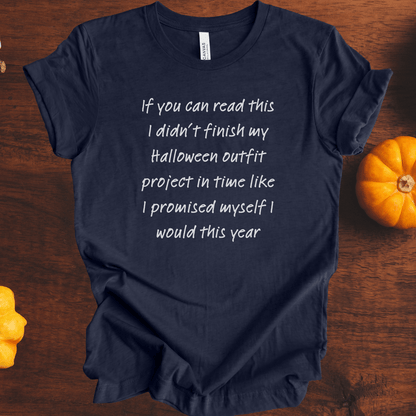 Placeholder Halloween Outfit T-Shirt Midnight Navy / S