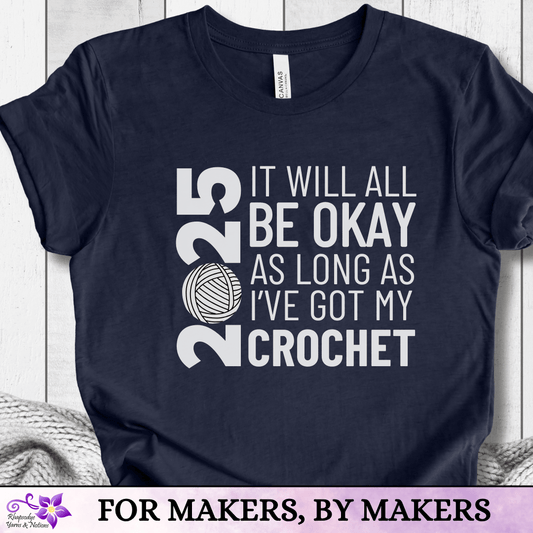 2025 Crocheter T-Shirt Navy / S