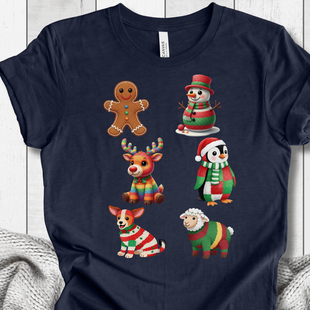 Christmas Knit T-Shirt Navy / S