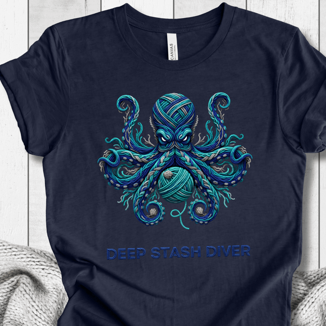 Deep Stash Divers T-Shirt Navy / S