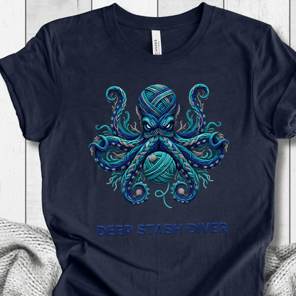 Deep Stash Divers T-Shirt Navy / S