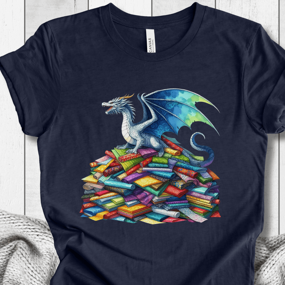 Fabric Hoarder Dragon T-Shirt Navy / S