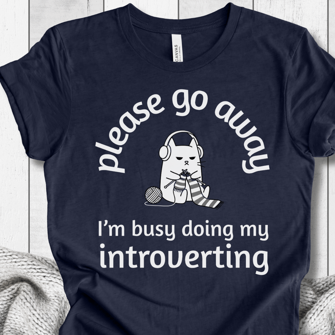 Introverting T-Shirt Navy / S