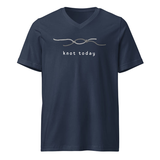 Knot Today V-Neck T-Shirt Navy / S