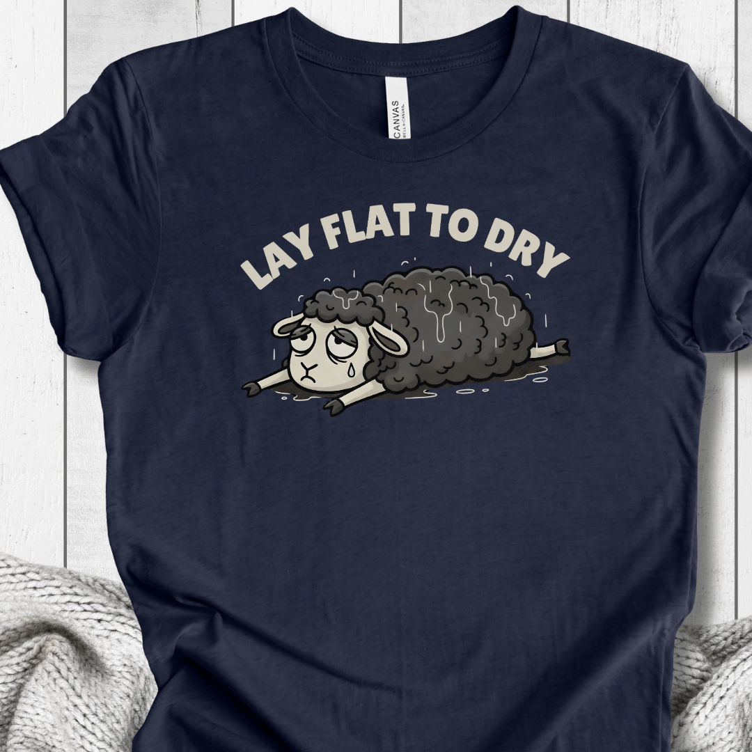 Lay Flat to Dry Sheep T-Shirt Navy / S